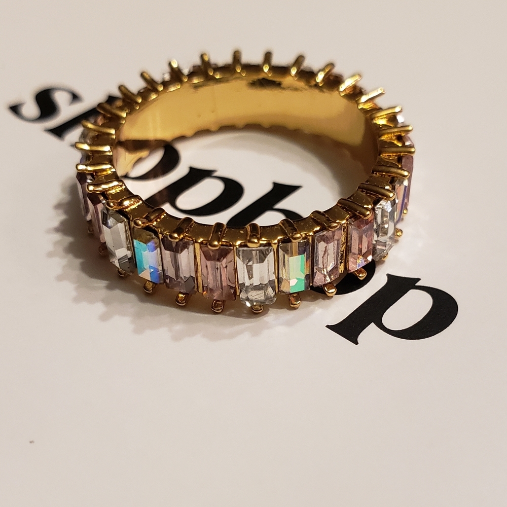 BaubleBar Alidia Irridescent Ring Size 6